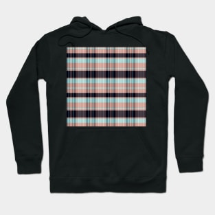 Summer Aesthetic Calan 2 Hand Drawn Textured Plaid Pattern Hoodie